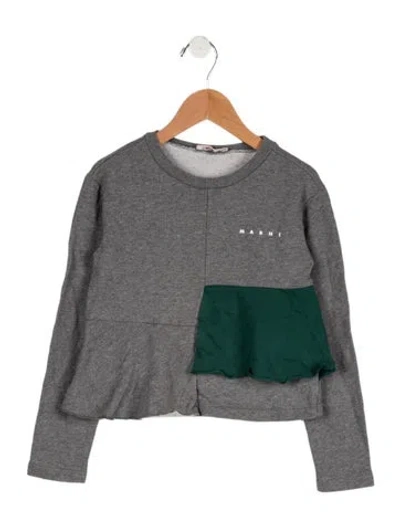 Pre-owned Marni Babies' Boys Longsleeve Sweatshirt In Grey