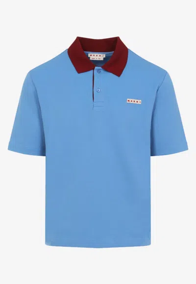 MARNI BRAND LABEL POLO T-SHIRT