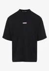 Marni Brand Label T-shirt In Black