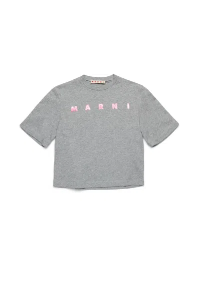 MARNI T-SHIRT CROPPED CON LOGO
