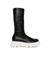 Marni Logo-print Boots In Black