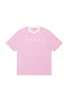 Marni Logo-print Cotton T-shirt In Pink