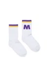 Marni Branded Terry Socks In White