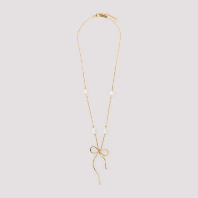 MARNI BRASS AND PEARL NECKLACE