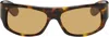 Marni Brown & Black Uailus Sunglasses In Burnt Havana
