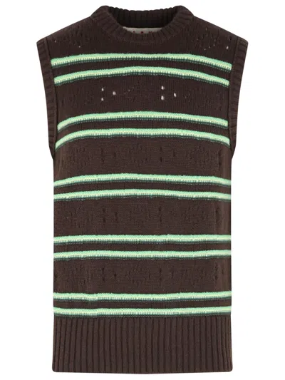 Marni Brown Cashmere Vest