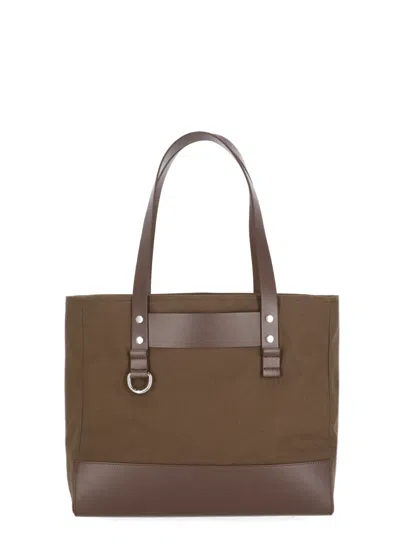 Marni Brown D-ring Front Shoulder Bag In Grey