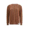 Marni Brown Fleece Wool Sweatshirt In Multi