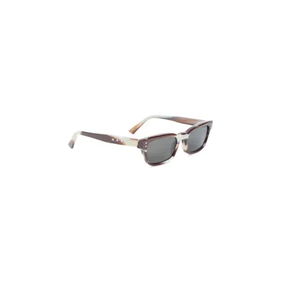 Marni Brown Floosa Acetate Sunglasses In Multi