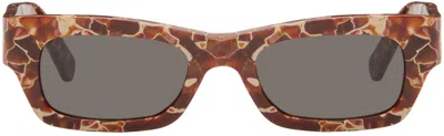 Marni Brown Haicli Sunglasses In Lava