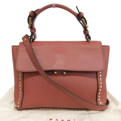 Pre-owned Marni Brown Handbag Shoulder Bag ()