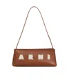 Marni Museo Hobo Leather Shoulder Bag In Brown