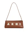 Marni Museo Hobo Leather Shoulder Bag In Brown