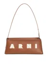 Marni Borsa A Spalla In Pelle Caramello  Donna In Brown