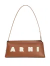 Marni Borsa A Spalla In Pelle Caramello  Donna In Brown