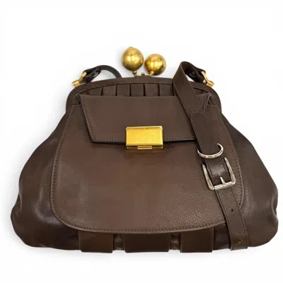 Pre-owned Marni Brown Leather Shoulder Bag ()