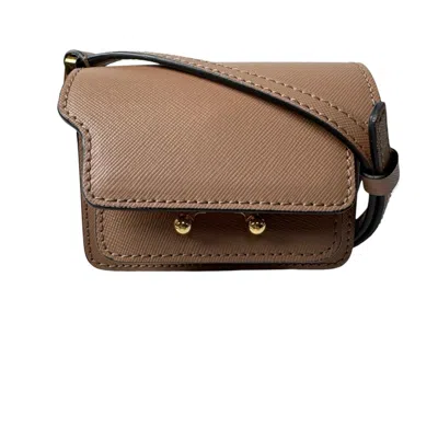 Pre-owned Marni Brown Leather Shoulder Bag ()