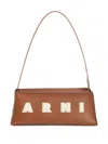 Marni Borsa A Spalla In Pelle Caramello  Donna In Brown