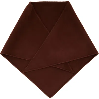 Marni Brown Mini Logo Triangle Scarf