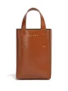 Marni Brown Museo Nano Tote In Brown