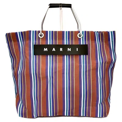 Pre-owned Marni Brown Nylon Leather Tote Bag ()