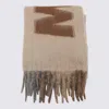 Marni Maxi Logo Scarf In Nomad