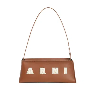 Marni Brown Shoulder Bags Women