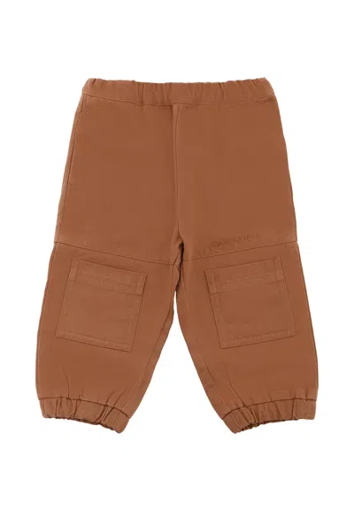 Marni Brown Trousers For Baby Boy With Logo