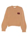 Marni Brown V-neck Sweater In Brown