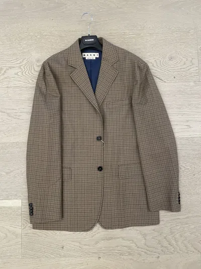 Pre-owned Marni Brown Wool Blazer