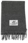 Marni Brusched Alpaca Scarf In Gray