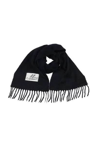 Marni Brushed Alpaca Scarf In Blue