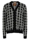 MARNI MARNI 'BRUSHED CHECK FUZZY WUZZY' CARDIGAN