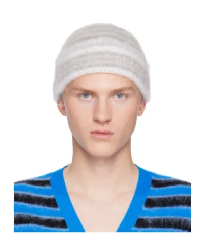 Marni Brushed-finish Beanie In White