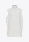 Marni Brushed Mohair Blend Sweater In Off-white