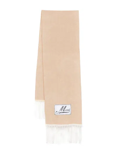 Marni Sciarpa Con Applicazione In Bianco