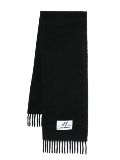 Marni Brushed Scarf In Nero