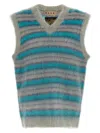 Marni Iconic Brushed Mohair Blend Knit Vest In Multicolor