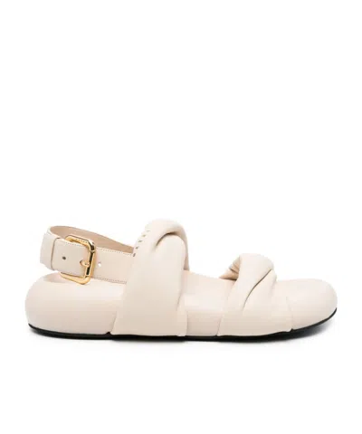 Marni Bubble Twisted Sandals In Beige
