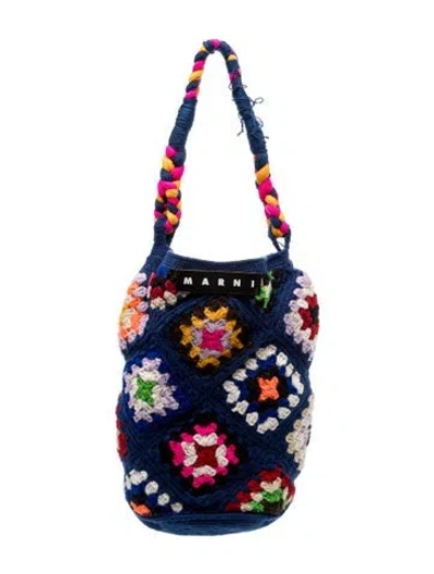 Pre-owned Marni Bucket Bag In Blue