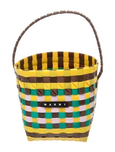 Pre-owned Marni Bucket Bag In Yellow