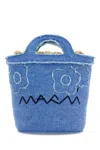 Marni Denim Bucket Bag In Blue