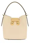 Marni Medium Trunkaroo White Leather Shoulder Bag In White