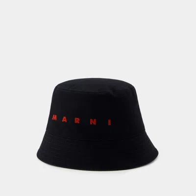 Marni Bucket Hat -  - Cotton - Black