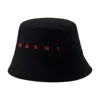 Marni Bucket Hat  Cotton Black In Black