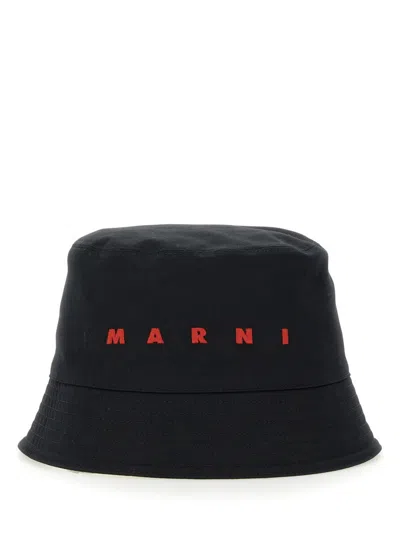 MARNI MARNI BUCKET HAT WITH LOGO