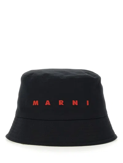 MARNI BUCKET HAT WITH LOGO