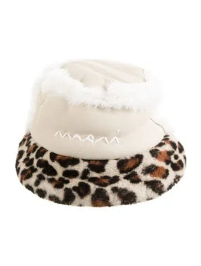 Pre-owned Marni Bucket Hat W/tags In Neutrals