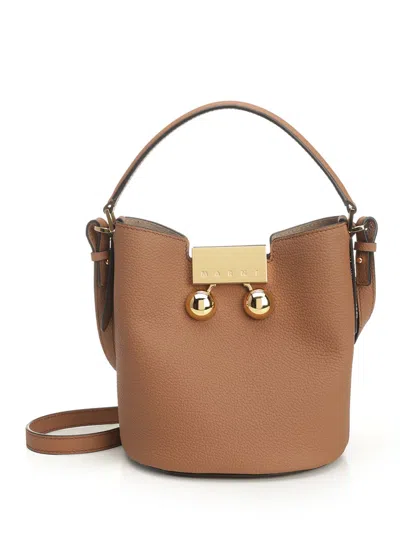 Marni Bucket Trunkaroo Handbags Brown