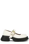 Marni 20mm Mary Jane Leather Shoes In White